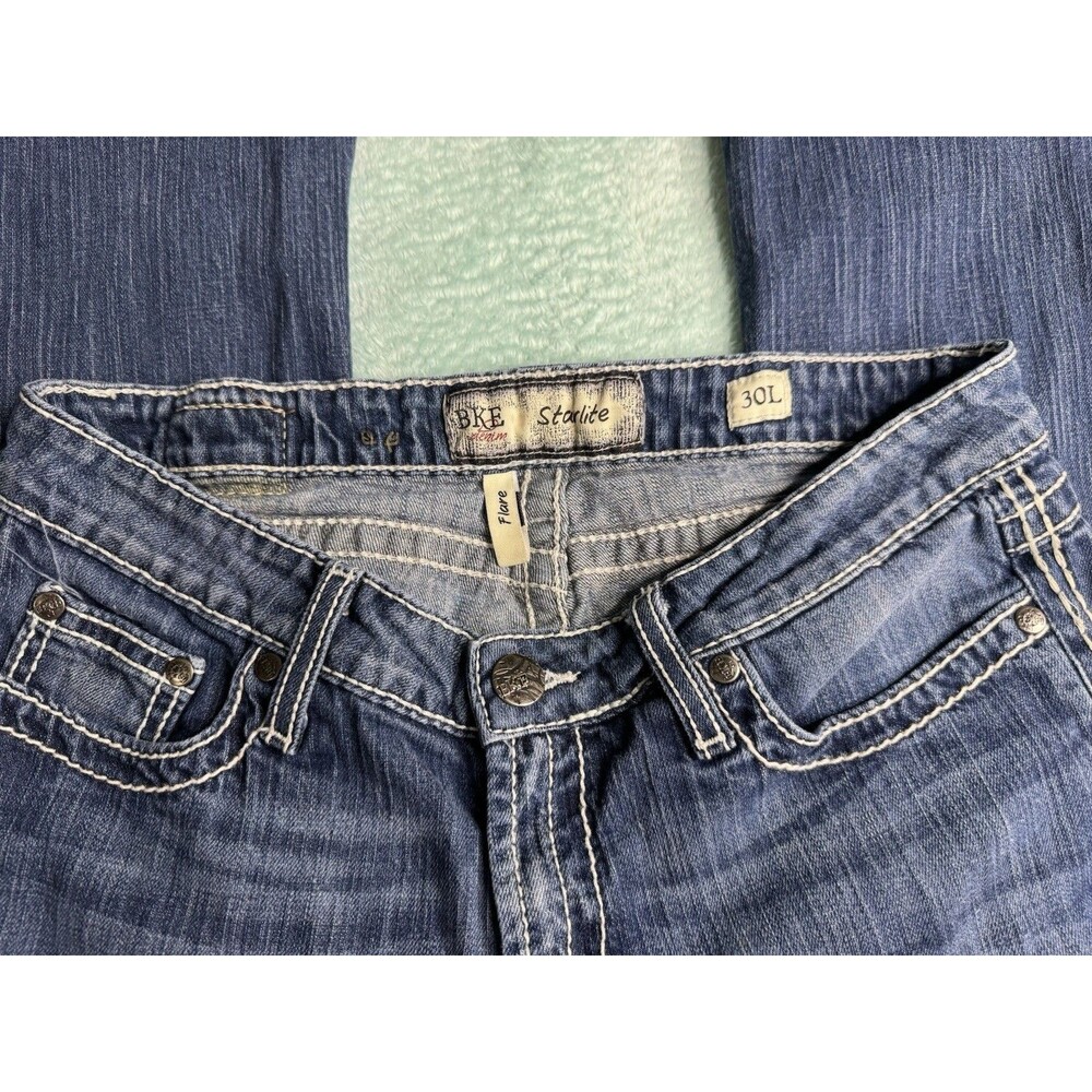 BKE Denim Starlite Women’s 30X33.5 Jeans Flare Bottom